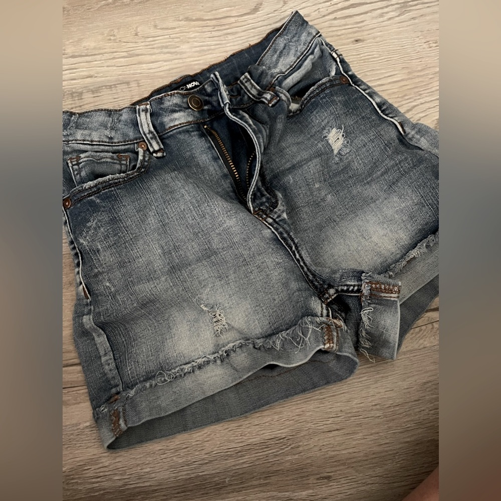 Blue jean shorts